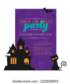 Happy Halloween Invitation Card Vector Stock Vector Royalty Free