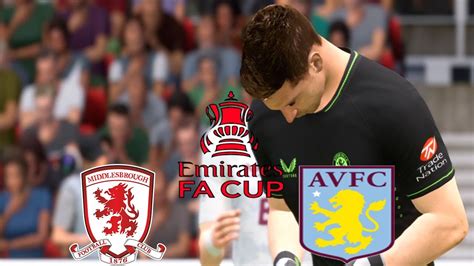 England Fa Cup Middlesbrough Vs Aston Villa Round 3 Youtube