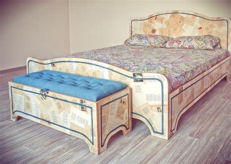 Кровать из фанеры - 74 фото