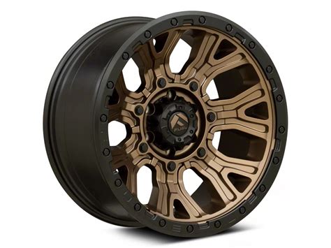 Fuel Wheels Ranger Traction Matte Bronze With Black Ring 6 Lug Wheel