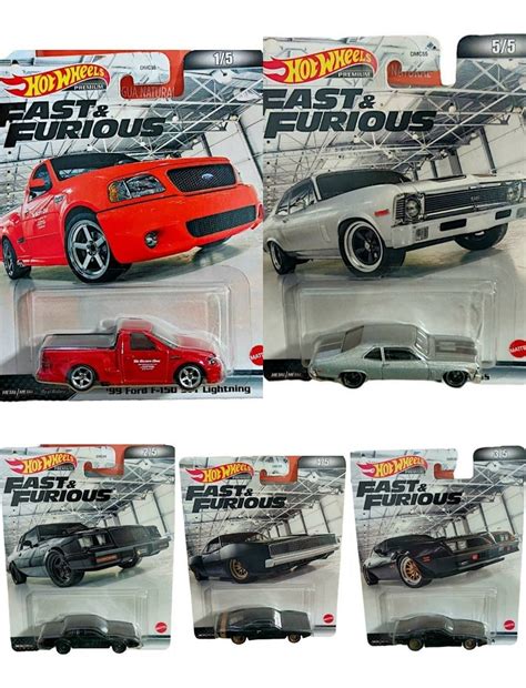 Hot Wheels Carros Premium Rapido Y Furioso F Charger DISTRIBUIDORA ROJO CARMESI