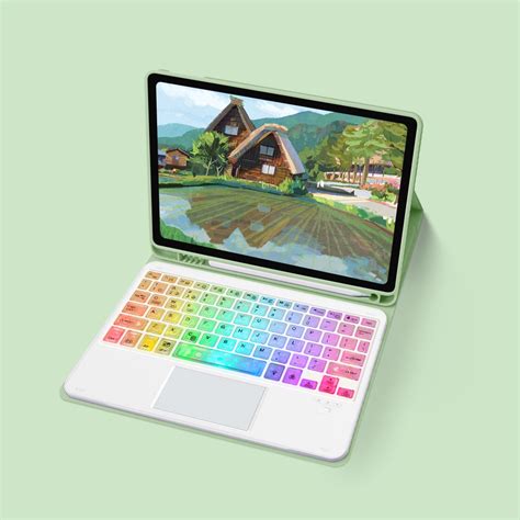 Jual Goojodoq Backlight For Ipad Case With Keyboard Touchpad Pencil