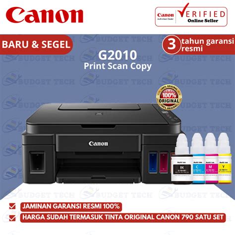 Jual Printer Canon G2010 Print Scan Copy Baru Garansi Resmi Include