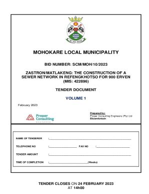 Fillable Online Mohokare Local Municipality Fax Email Print PdfFiller