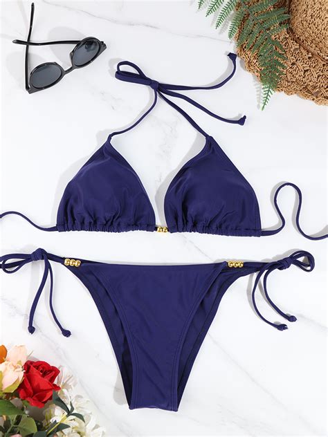 Sexy Driehoek Bikini Sets Micro Thongs Badpak Vrou Grandado