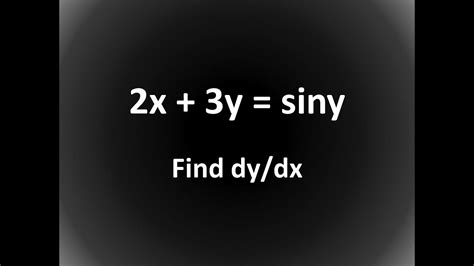 2x 3y Siny Find Dy Dx Differentiation NCERT CalculusCheck