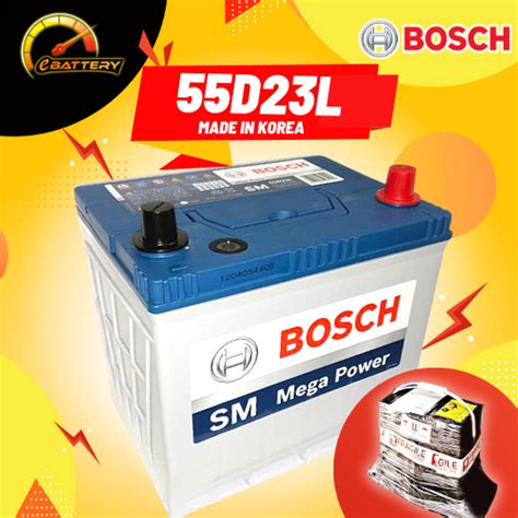 55d23l 80d23l Bosch Car Battery Bateri Kereta Proton Exora