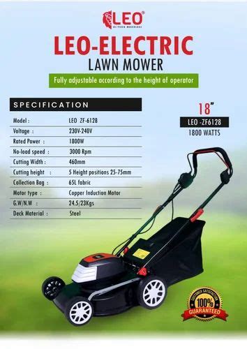 Leo 1000w Electric Lawn Mower Jammu 10 Mm At Rs 12000 In Jammu ID