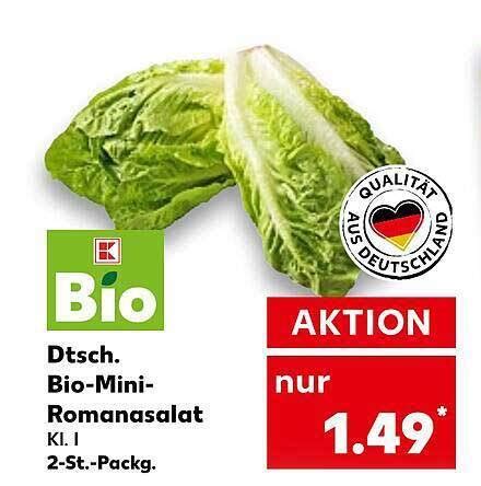 Bio Mini Romanasalat Angebot Bei Kaufland