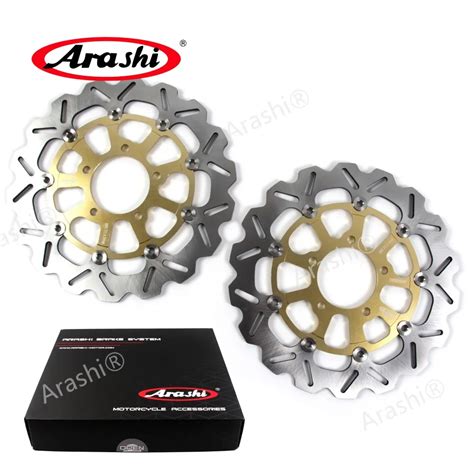 Arashi 1 Pair ZX10R 08 15 CNC Front Brake Disc Rotors For KAWASAKI