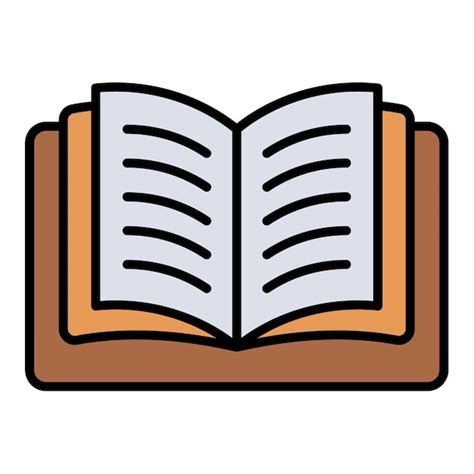 Icono De Libro Abierto Vector Premium