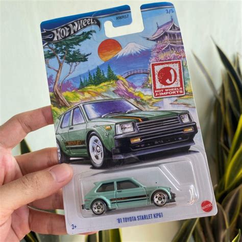 Jual Hot Wheels Japan Imports J Imports 81 Toyota Starlet KP61 Hijau HW Mattel Shopee Indonesia