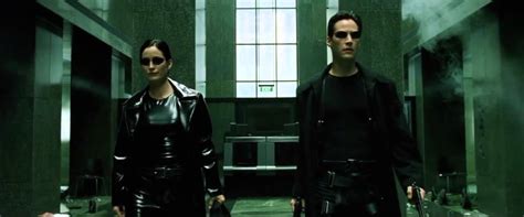The Matrix Lobby Shootout Scene Without Any Music Is Completely And ...