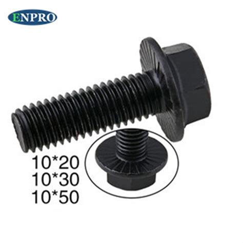 China Enpro Fasteners Direct Sales Customized Black Oxide Flange Hex