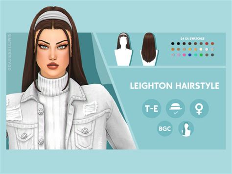 The Sims Resource Leighton Hairstyle