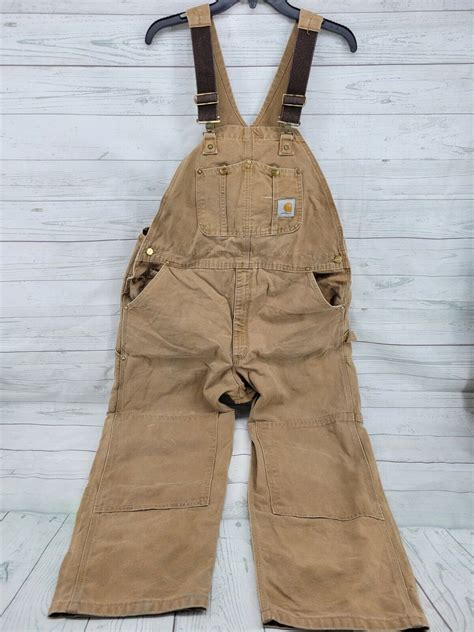 Carhartt Double Knee Work Overalls Bibs Carpenter Usa Gem