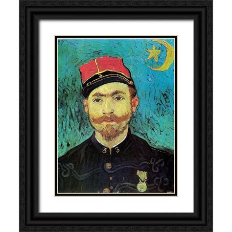 Van Gogh Vincent 19x24 Black Ornate Wood Framed With Double Matting