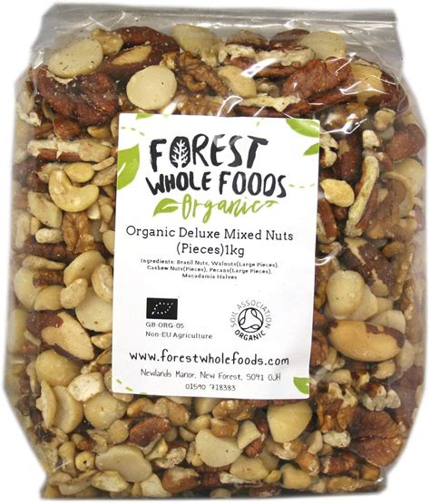 Forest Whole Foods Organic Deluxe Mixed Nuts Brazil Whole Cashews