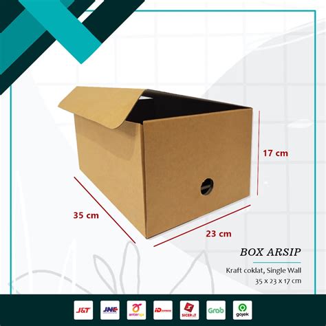 Jual Box File 35x23x17 Cm Kardus Polosarsipfileboxarsipboxbox