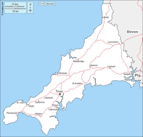 Cornwall Map