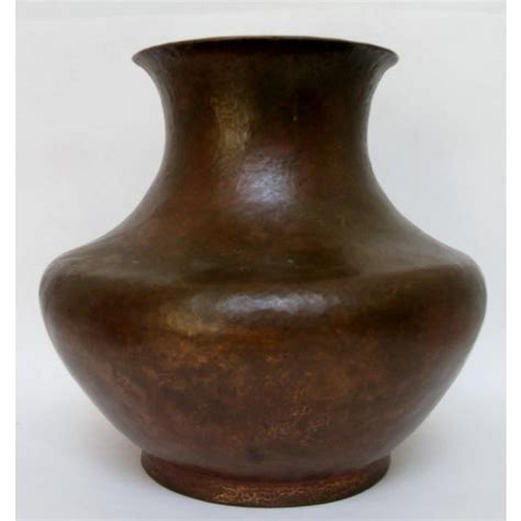 Vintage Hammered Copper Vase Chairish