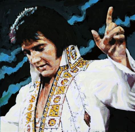 Elvis How Great Thou Art Detail Paintings By John Lautermilch