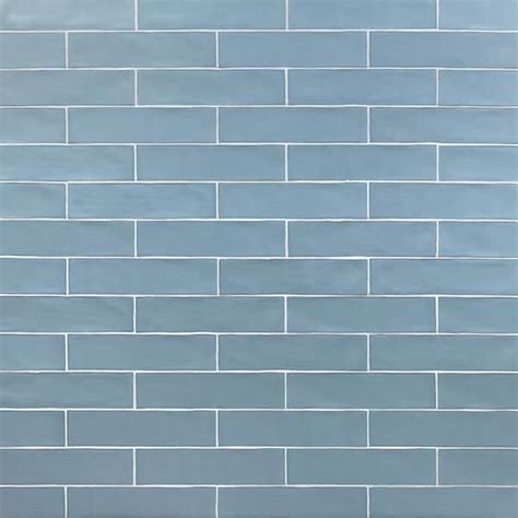 Ivy Hill Tile Pallet Of Strait Blue 3 In X 12 In Matte Ceramic Subway