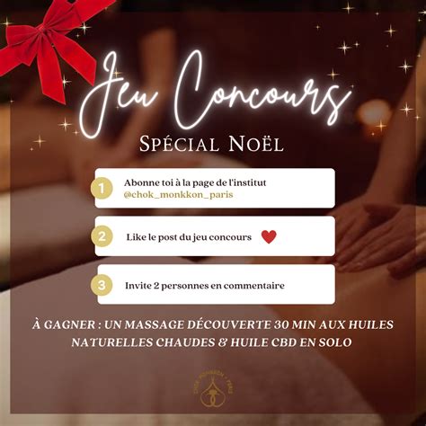 CONCOURS Instagram Gagnez un massage découverte à l institut Chok