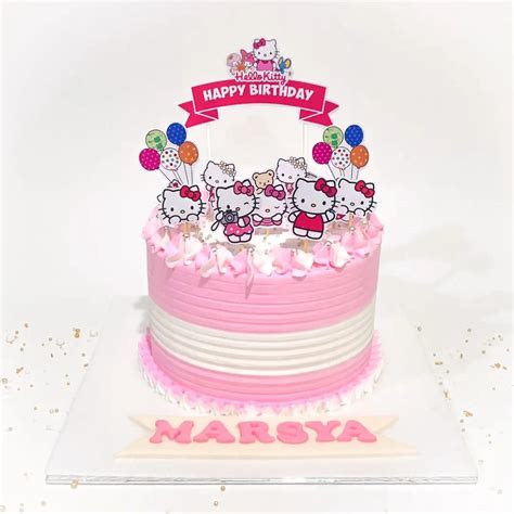 Jual Kue Ulang Tahun Birthday Cake Hello Kitty Hello Kity Custom Shopee Indonesia