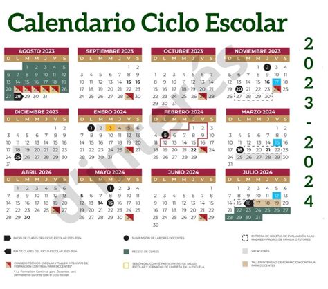 Calendario 2023 2024 Escolar Sep Sinaloa Image To U