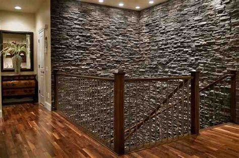 Faux Stone Interior Wall