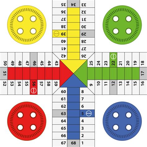 Plantilla Parchis Tablero Parchis Para Imprimir