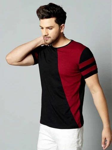 Mens Cotton Printed T Shirt Round Collar At Rs 110 In New Delhi Id