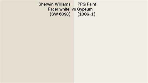 Sherwin Williams Pacer White Sw Vs Ppg Paint Gypsum