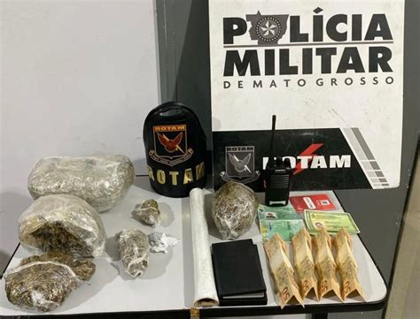 Rotam prende homem e apreende adolescentes porções de maconha em