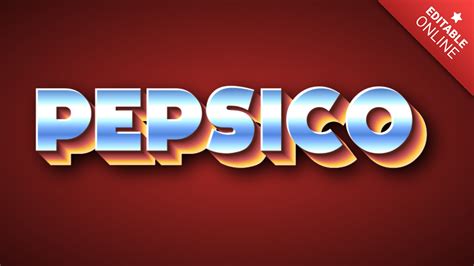 Pepsico Efecto D Vintage Generador De Efectos De Texto