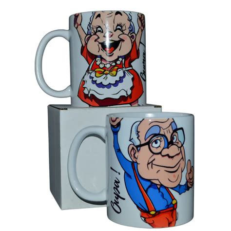 Grandma And Grandpa Cartoon Mugs My Sister And I