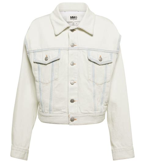 Mm Maison Margiela Bleached Denim Jacket Mm Maison Margiela