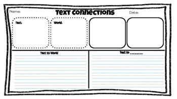 Text Connections Graphic Organizer English And Spanish By Paige Abergel