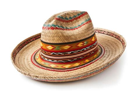 Premium Photo | A mexican hat is on a white background