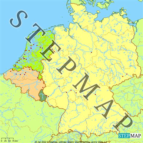 Stepmap Belgien Dtl Alles Landkarte F R Nordwesteuropa