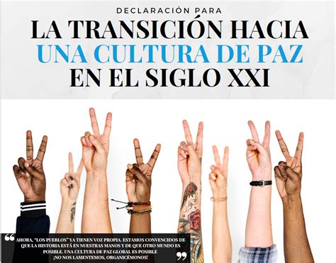 Declaración para la transición hacia una cultura de paz en el siglo XXI