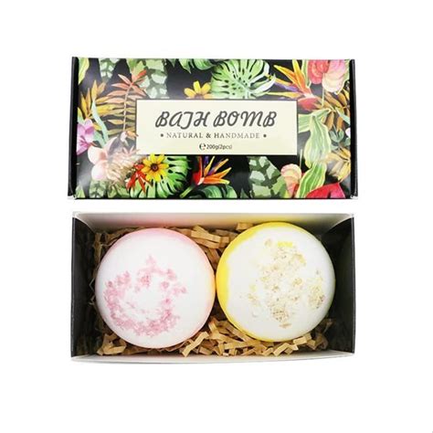 Coffret Cadeau Boule De Bain Rose Fleur S Ch E Huile Essentielle Sel De