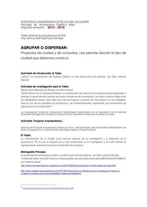 PDF AGRUPAR O DISPERSAR Proyectos De Ciudad Y De PDF File La