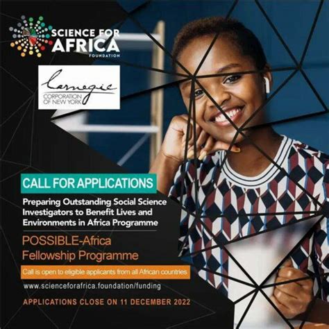 2023 Possible Africa Fellowship Programme For Early Postdoctoral Scholars