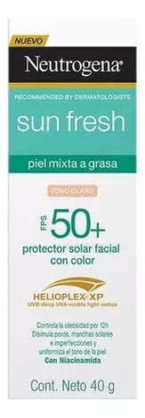 Protector Solar Facial Tono Claro Neutrogena Sun Fresh Derm Care