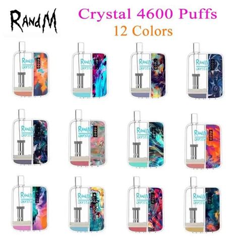 Rechargeable Randm Crystal 4600 Puffs Disposable Vape E Cigarette And