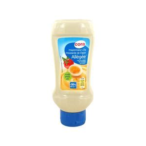 Cora Mayonnaise à la Moutarde de Dijon Allégée en Matières Grasses