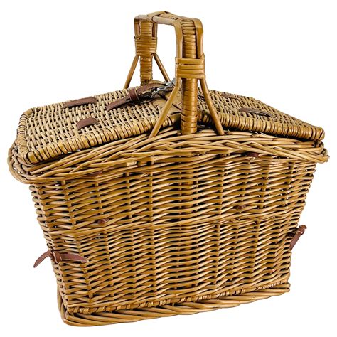 Vintage Picnic Basket At 1stDibs