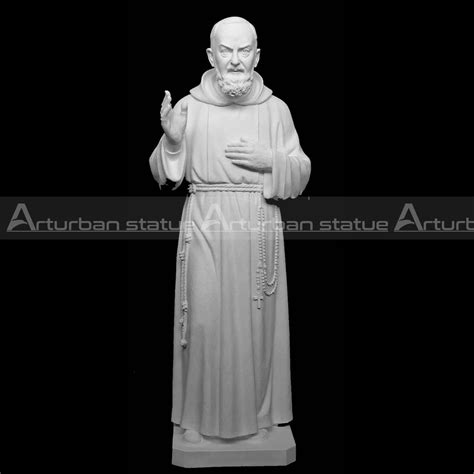 Padre Pio Outdoor Statue, marble Padre Pio sculpture